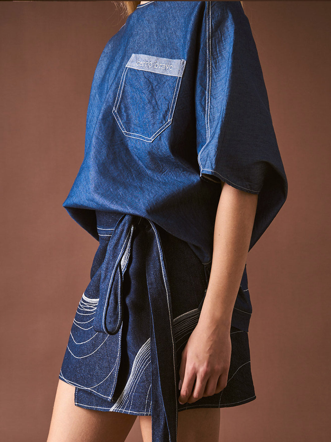 Camiseta en Denim Cerro Bravo