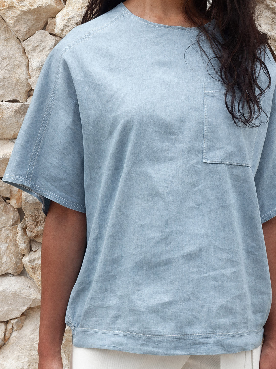Camiseta en Denim Veintidós