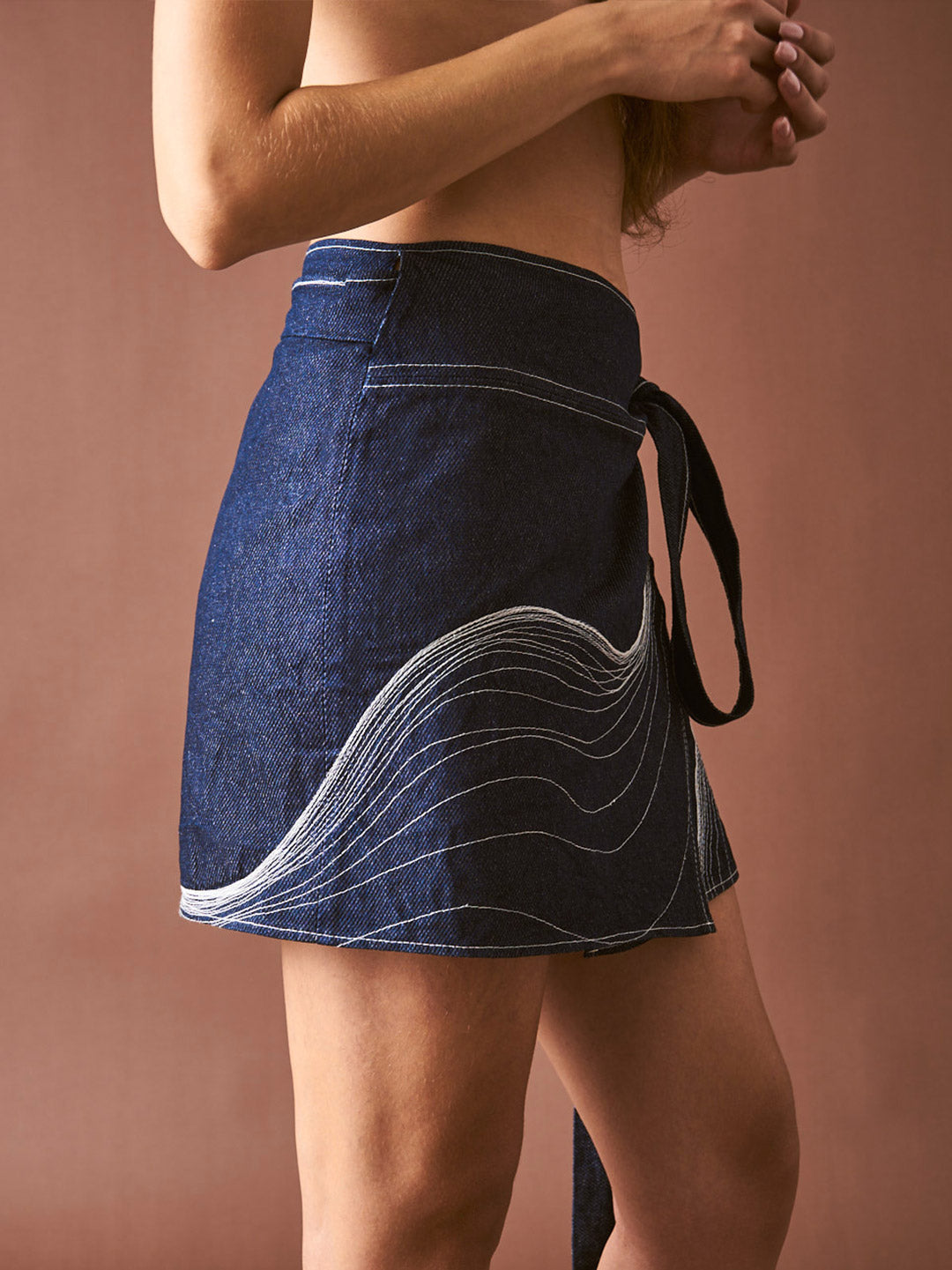 Falda en Denim Algodón Veintidós