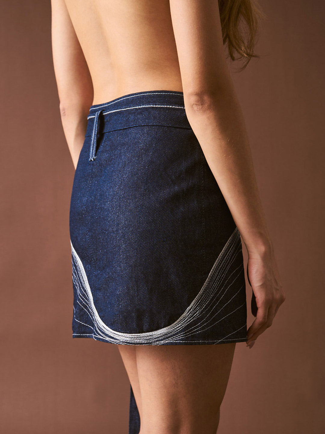 Falda en Denim Algodón Veintidós