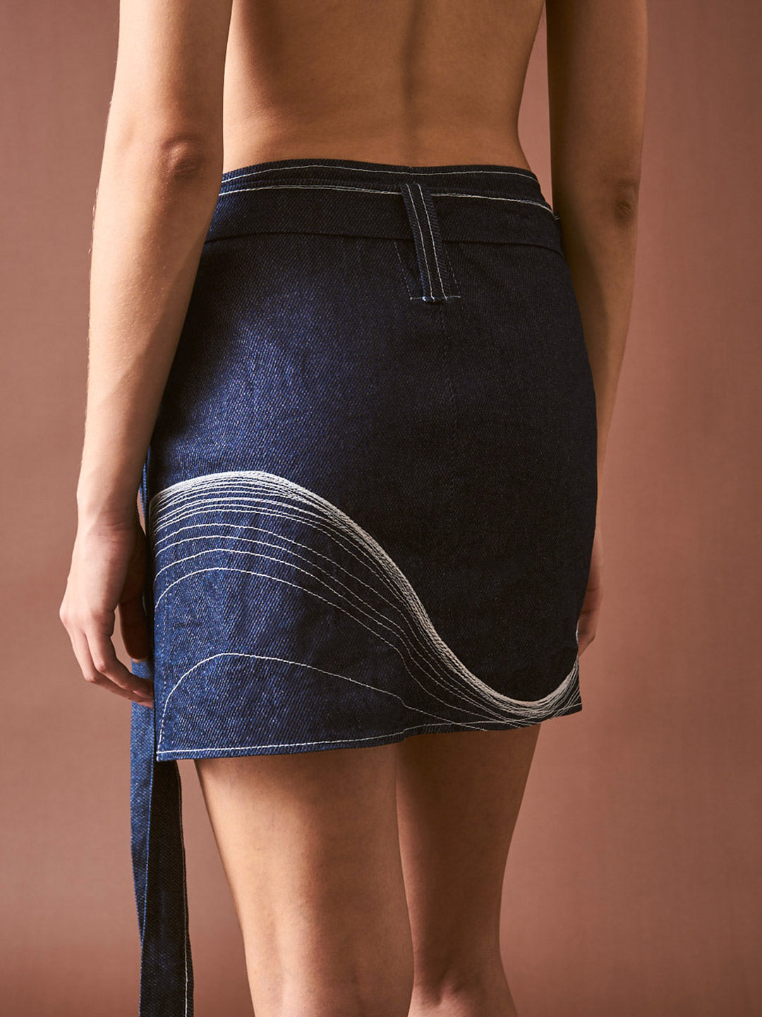 Falda en Denim Algodón Veintidós