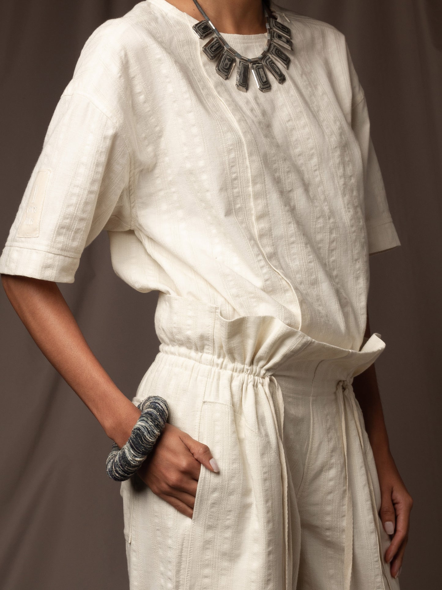 Pantalón Marfil en Algodón