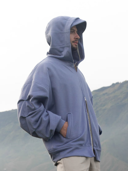 Buso Azul con Capucha en Algodón