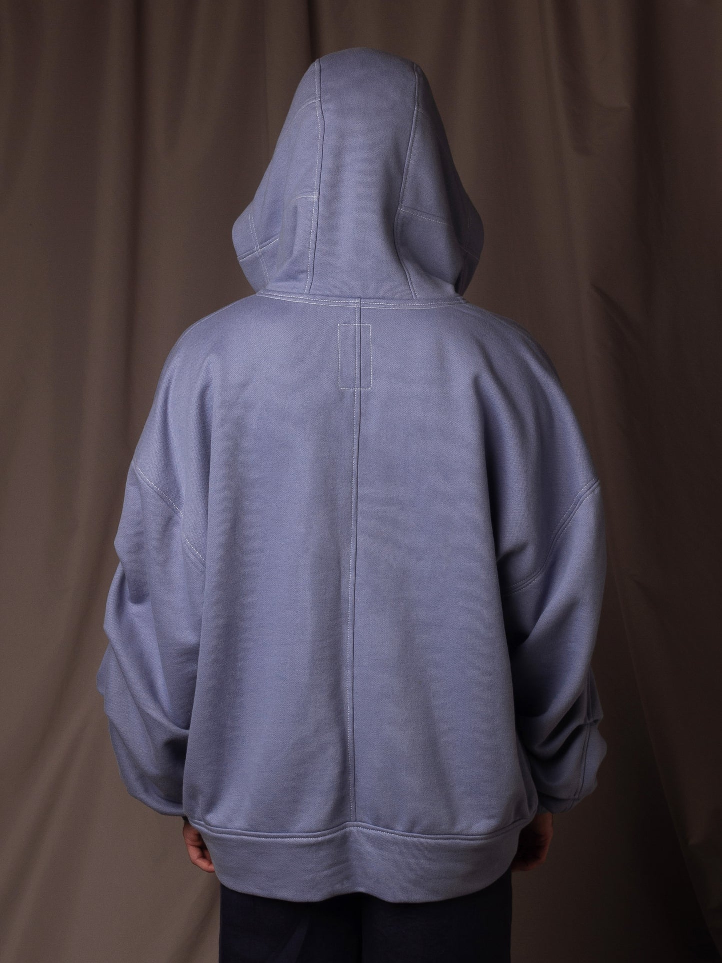 Buso Azul con Capucha en Algodón