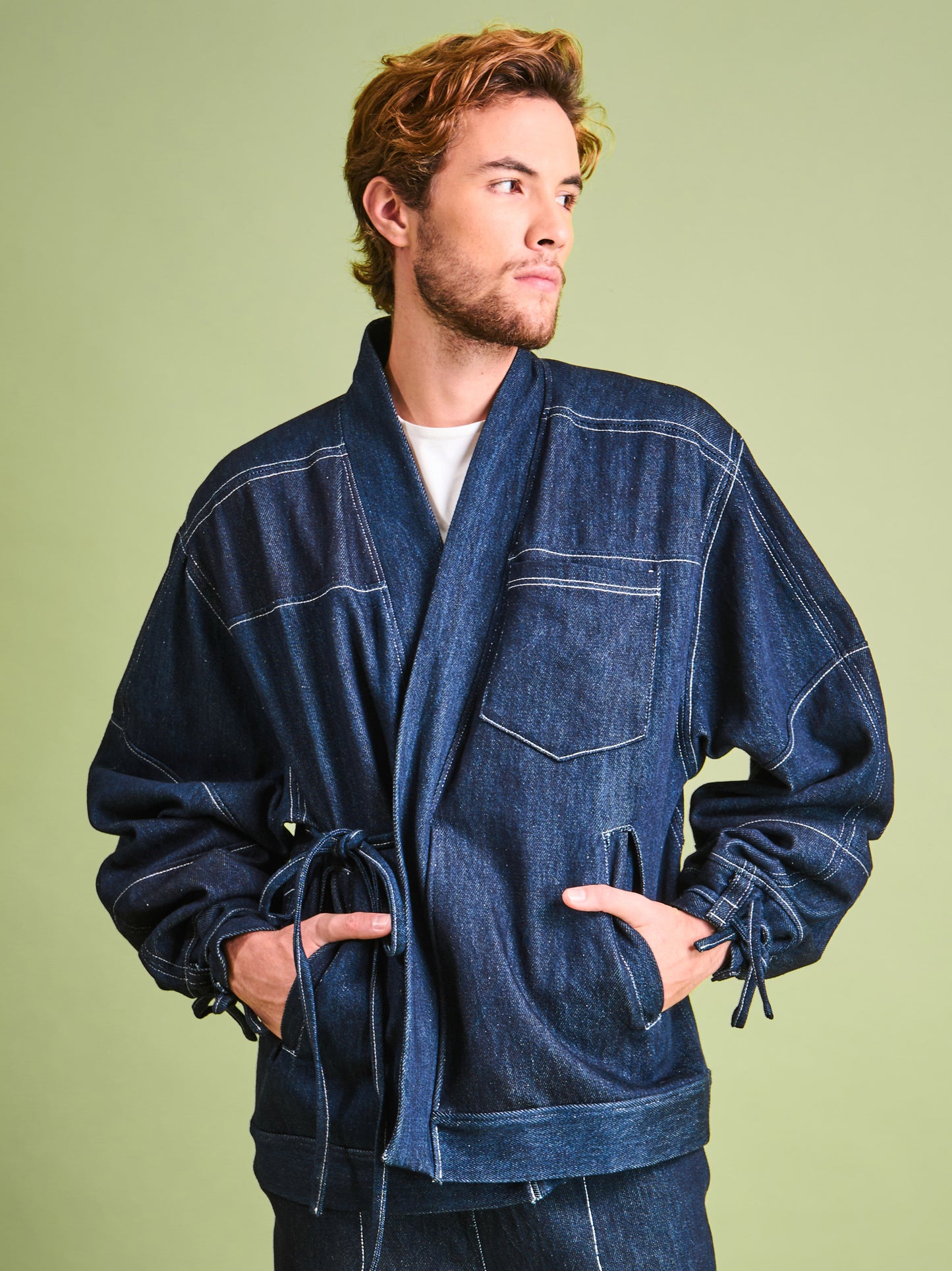 Chaqueta en Denim Algodón
