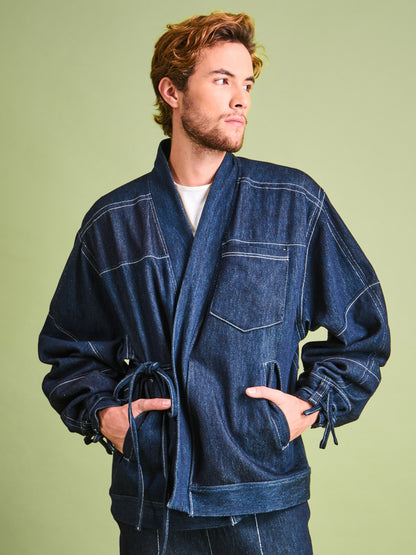 Chaqueta en Denim Algodón
