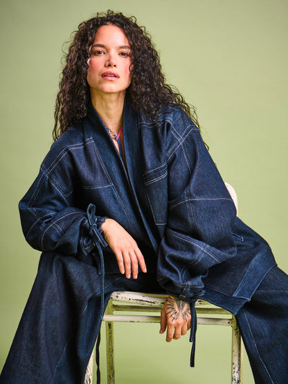 Chaqueta en Denim Algodón