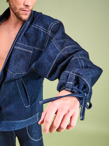 Chaqueta en Denim Algodón