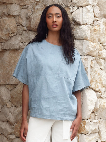 Camiseta en Denim Veintidós
