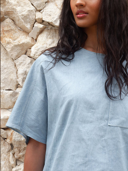 Camiseta en Denim Veintidós