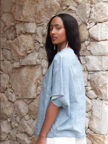 Camiseta en Denim Veintidós