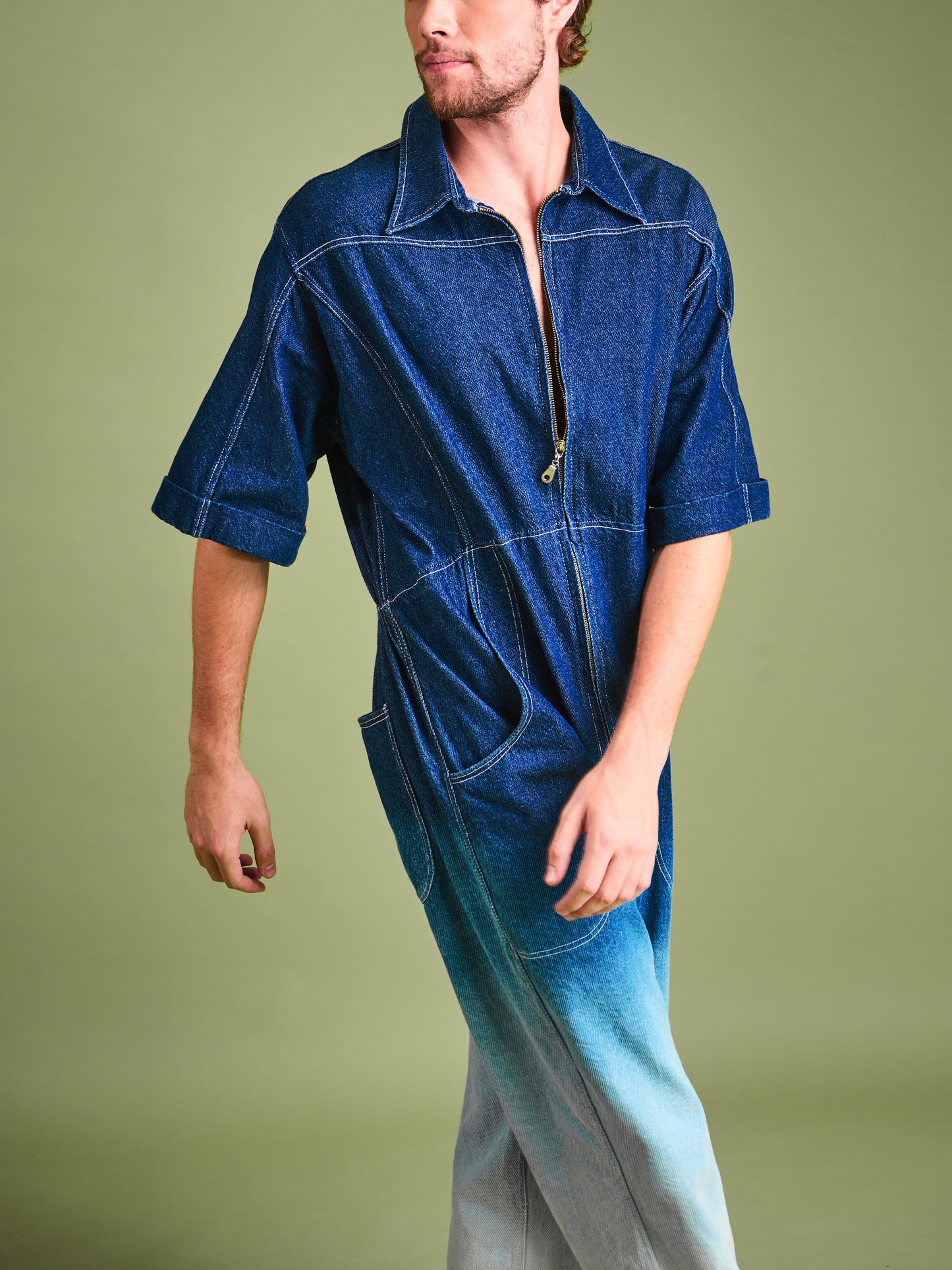 Enterizo en Denim Lavado