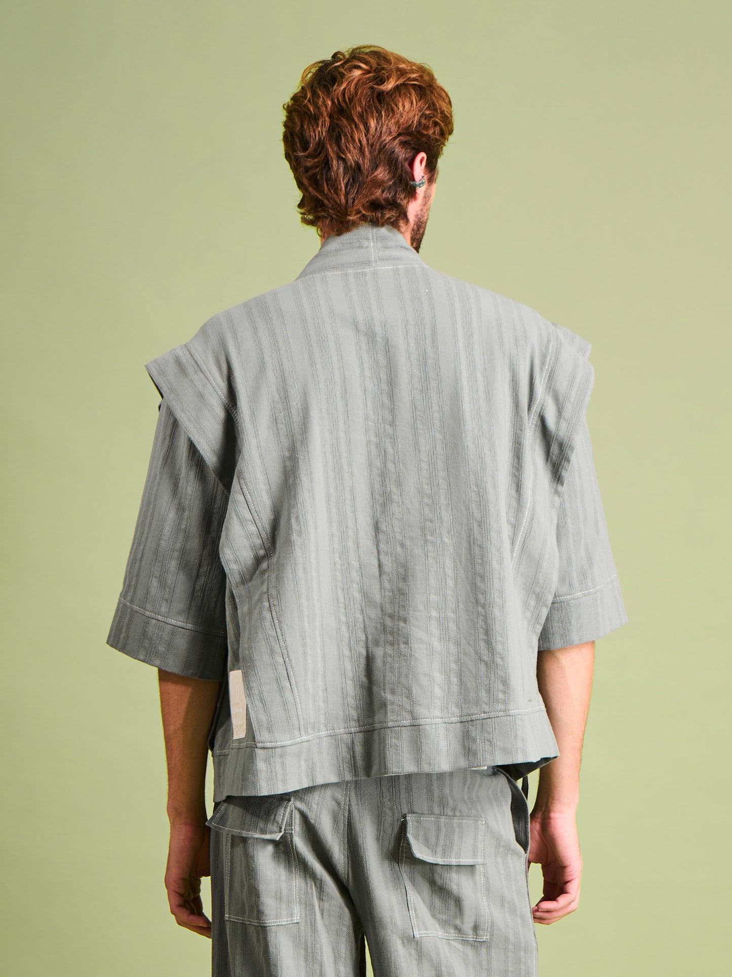 Kimono corto en Algodón