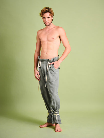 Pantalón Verde Olivo en Algodón