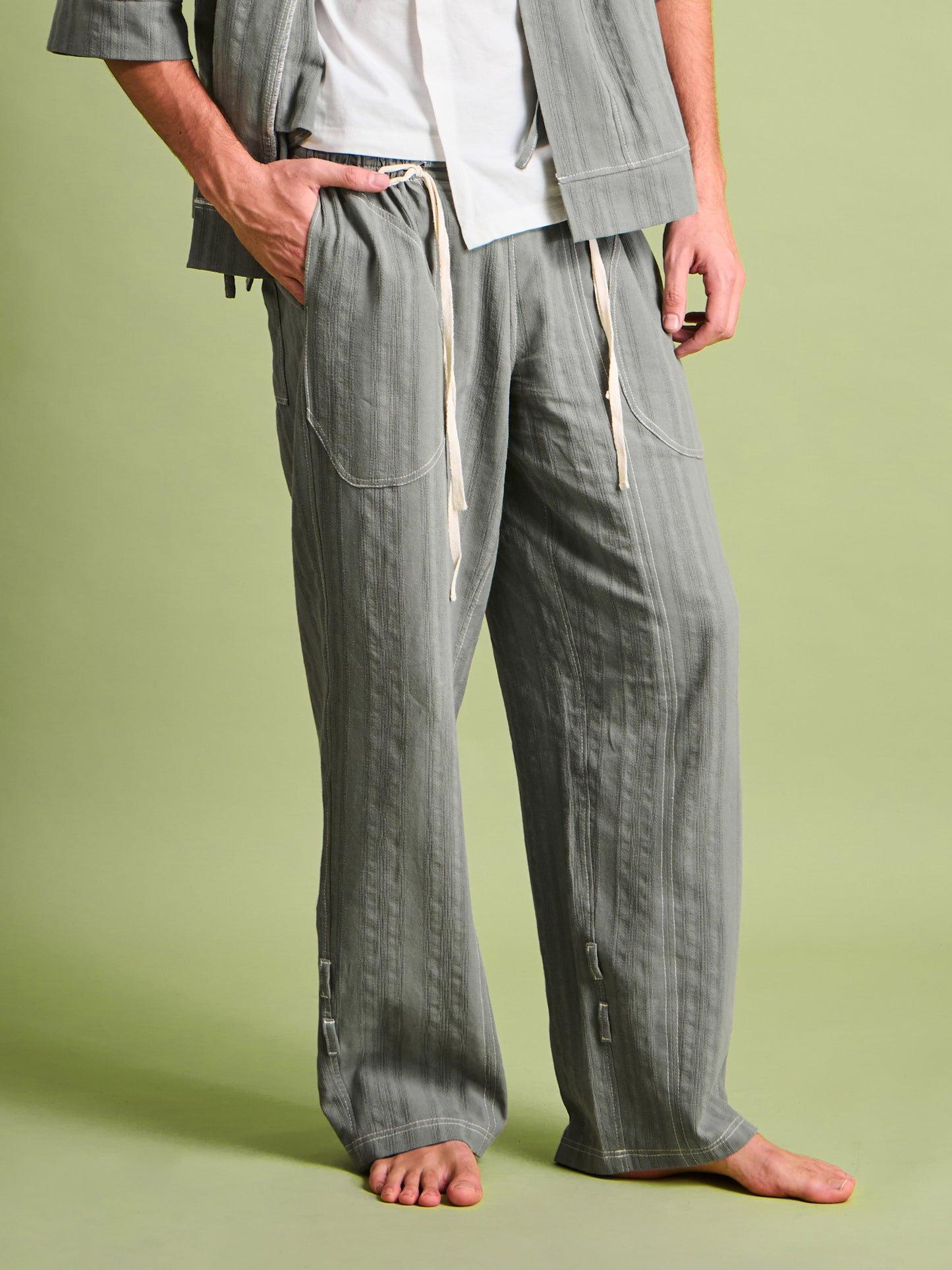 Pantalón Verde Olivo en Algodón